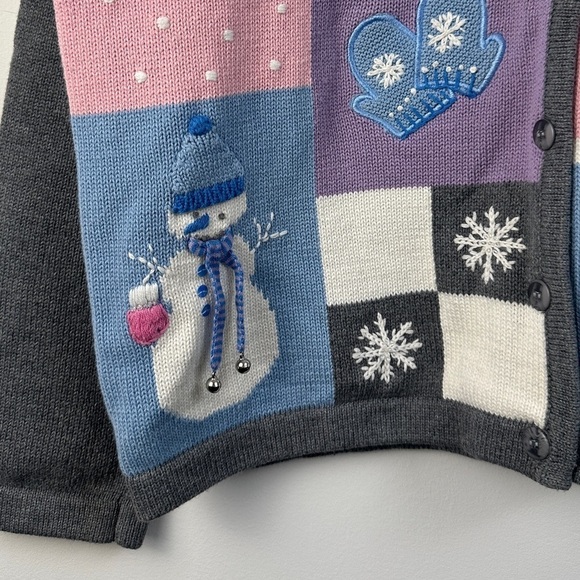 Tabi Festive Embroidered Cardigan - Cotton - Size L - Picture 2 of 6